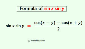 sinx siny Formula | sinx siny Identity - iMath